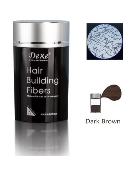 Polvo de Fibra Suge para Cabello Marrón Medio 22g