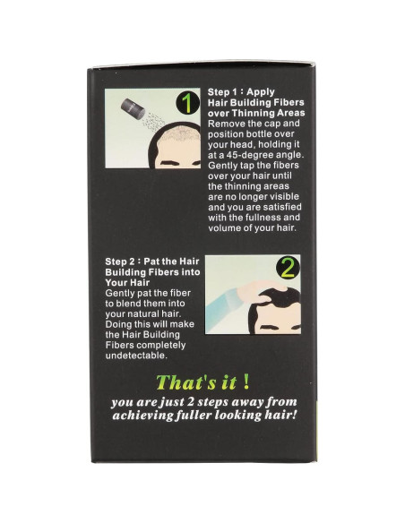 Polvo de Fibra Suge para Cabello Marrón Medio 22g