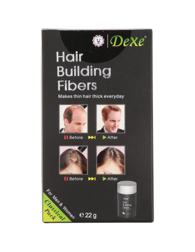 Polvo de Fibra Suge para Cabello Marrón Medio 22g