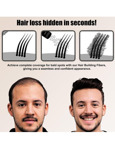 Fibra para Cabello Anmas Home Negra 22g Volumen Instantáneo