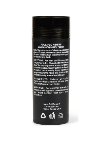 Folliflo Fibra Capilar Cell Accel - Rellenador Marrón Oscuro