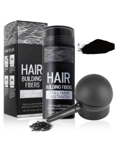 Fibras para Cabello SHIFAKOU 27.5g Negro - Aplicador Spray