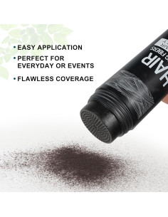 Fibras para Cabello SHIFAKOU 27.5g Negro - Aplicador Spray 2