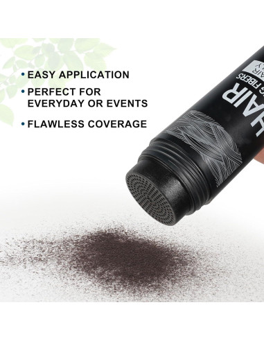 Fibras para Cabello SHIFAKOU 27.5g Negro - Aplicador Spray