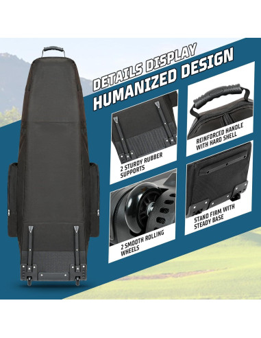 Bolsa de Viaje para Golf DAREKUKU con Ruedas y 8 Bolsillos