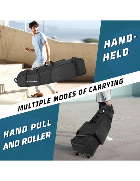 Bolsa de Viaje para Golf DAREKUKU con Ruedas y 8 Bolsillos