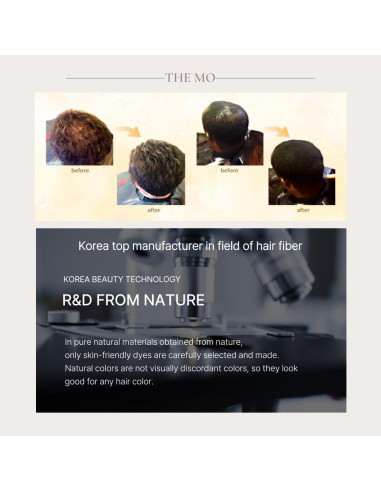 THE MO Fibra para Cabello 30g - Grosor Instantáneo Marrón