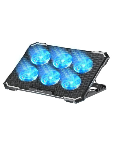 Base de Enfriamiento ICE COOREL 6 Ventiladores 13-15.6 Pulgadas