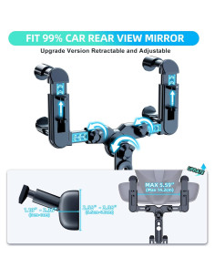 Soporte para Teléfono de Coche FONKEN Ajustable 360 Universal 2