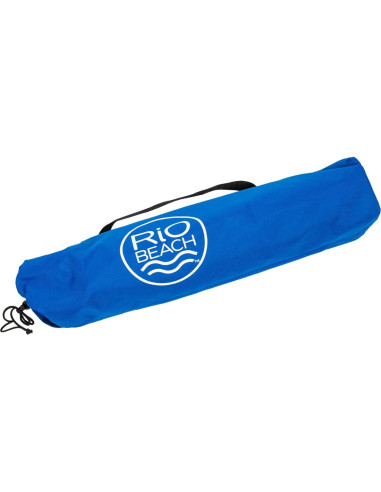 Mesa Plegable Cuadrada Rio Brands 55,88 cm Azul con Portavasos