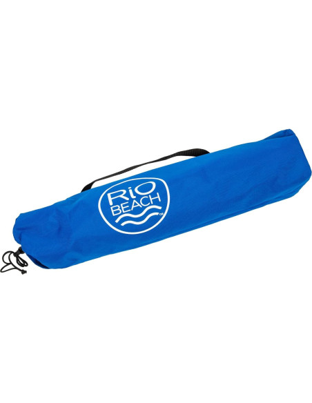 Mesa Plegable Cuadrada Rio Brands 55,88 cm Azul con Portavasos