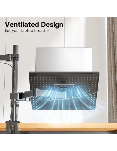 Soporte de Monitor Ajustable Redbat RBMDM001B-LT para 13-32"