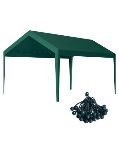 Cubierta de Carport Rutile 3,05 x 6,10 m Impermeable Verde