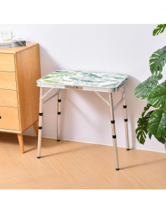 Mesa Plegable de Camping Yriuat 61x40 cm Ajustable Floral 2