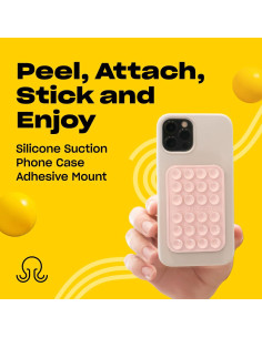 Funda de teléfono OCTOBUDDY 1 con ventosas - Rosa tiza 2