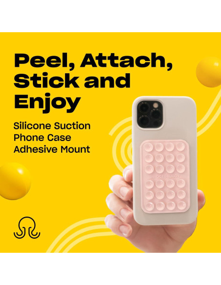 Funda de teléfono OCTOBUDDY 1 con ventosas - Rosa tiza