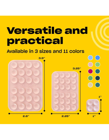 Funda de teléfono OCTOBUDDY 1 con ventosas - Rosa tiza