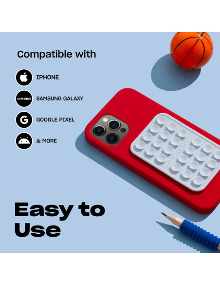 Funda de teléfono OCTOBUDDY 1 con ventosas - Rosa tiza