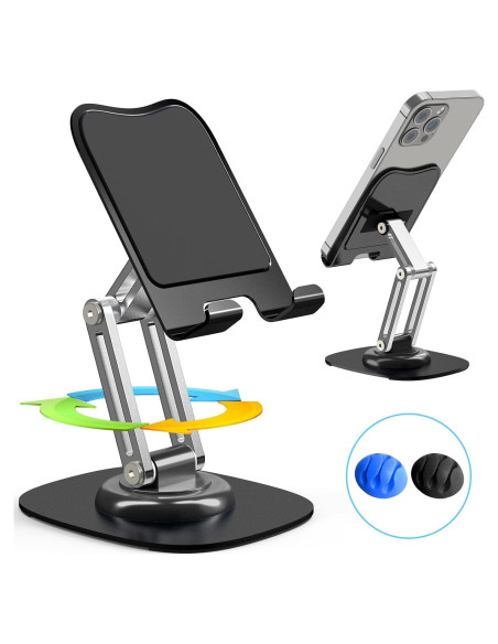 Soporte para Teléfono ZTGYGY Ajustable 360 Negro Soporte para Teléfono ZTGYGY Ajustable 360 Negro