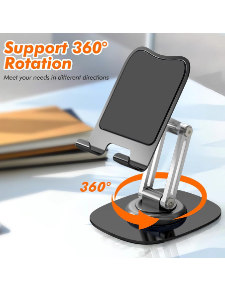 Soporte para Teléfono ZTGYGY Ajustable 360 Negro Soporte para Teléfono ZTGYGY Ajustable 360 Negro