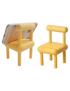 Soporte para Teléfono Móvil Mini Silla Amarillo - YiZi