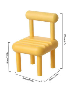 Soporte para Teléfono Móvil Mini Silla Amarillo - YiZi 2