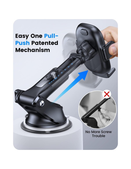 Soporte para Teléfono OQTIQ 3-en-1 con Ventosa y Clip