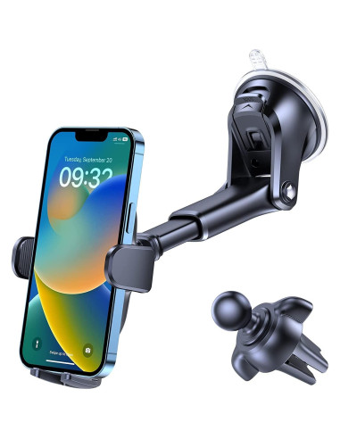 Soporte para Teléfono OQTIQ 3-en-1 con Ventosa y Clip