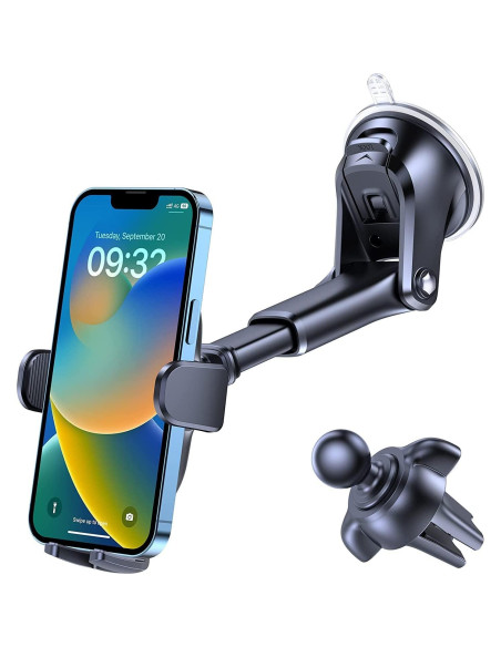 Soporte para Teléfono OQTIQ 3-en-1 con Ventosa y Clip