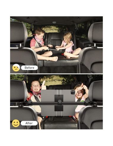 Soporte para Tableta de Coche Tryone Ajustable 4.7-12.9"