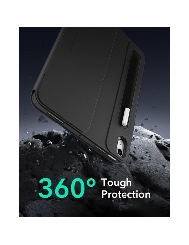Funda ESR para iPad Air 11" y 10.9" Negra, Soporte Ajustable
