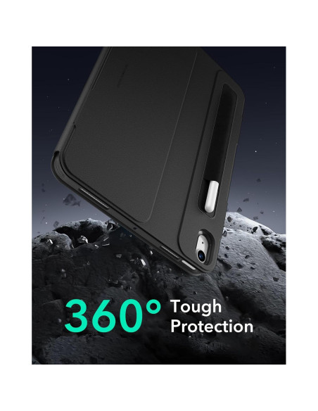 Funda ESR para iPad Air 11" y 10.9" Negra, Soporte Ajustable