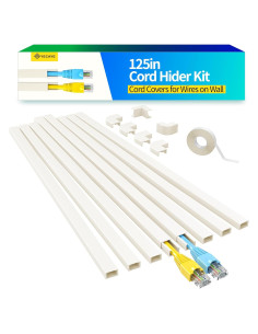 Cubierta de Cables Yecaye CMC03 Beige 317.5 cm 8 Piezas