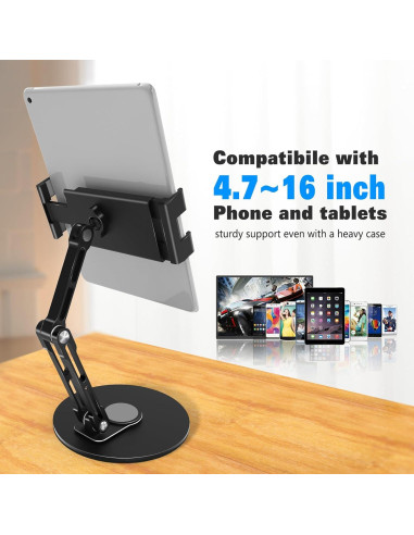 Soporte para Tablet Bimo BI-STD-48 Giratorio 360 4.7-15.6"