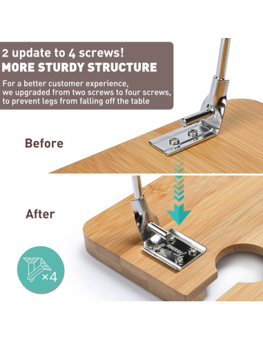 Mesa de Picnic Plegable Tirrinia para Vino 40x30 cm