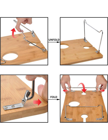 Mesa de Picnic Plegable Tirrinia para Vino 40x30 cm