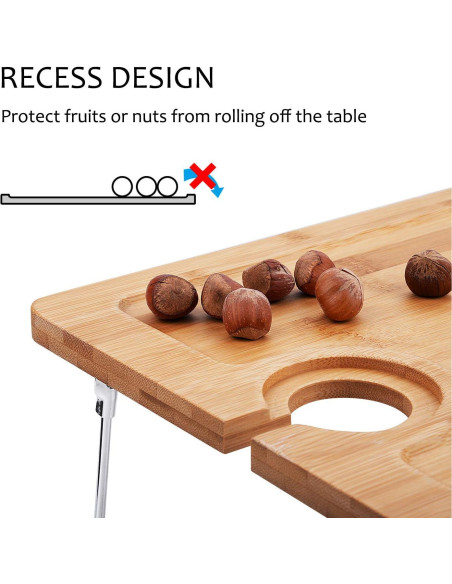 Mesa de Picnic Plegable Tirrinia para Vino 40x30 cm