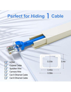 Cubierta de Cables Yecaye CMC03 Beige 317.5 cm 8 Piezas 2