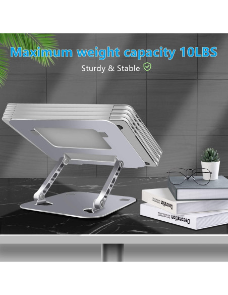Soporte para Laptop FOBELEC Ajustable Ergonómico 9,07 kg Plata