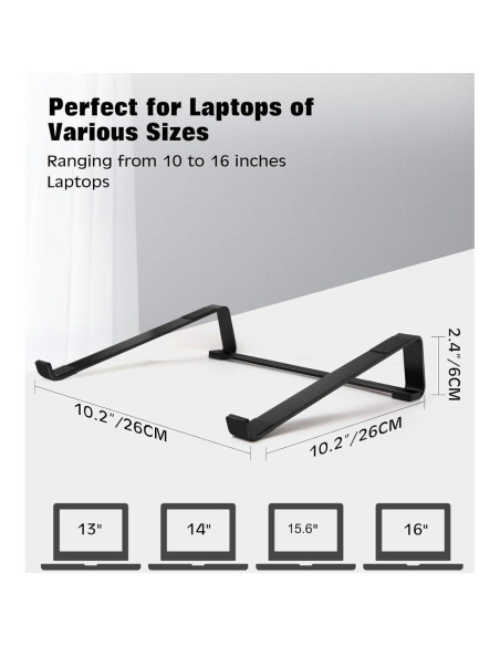 Soporte de Aluminio Thibault para Laptop 14-17" Ergonómico
