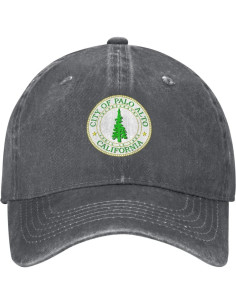 Gorra de Béisbol Unisex SIYTUAU Vintage Palo Alto 2