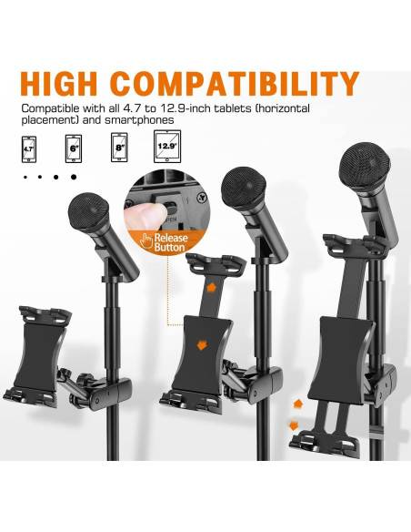 Soporte para Tableta Jubor JBST028 Ajustable 4.7 a 12.9"