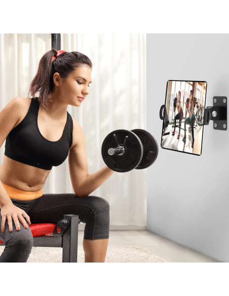 Soporte de Pared para Tabletas GSRUAN 17x8 cm Rotación 360