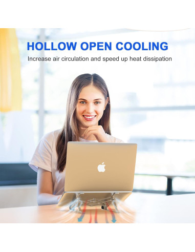 Soporte Plegable Aluminio Ajustable para Portátil 10-16"