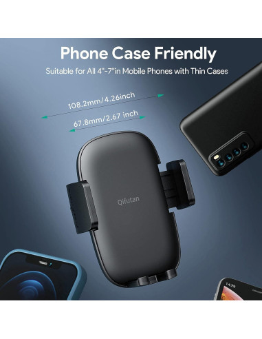 Soporte para Teléfono Qifutan HD-C77 Brazo Largo Antivibración