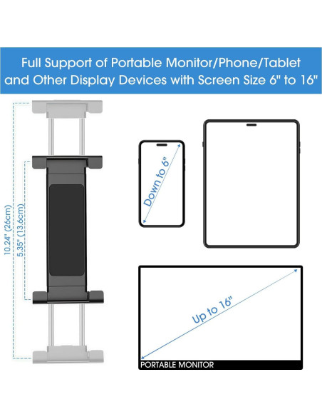 Soporte de Monitor Kado DSM-01 Aluminio Ajustable