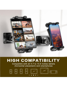 Soporte de Pared para Tablet Jubor Ajustable 360 Universal 2