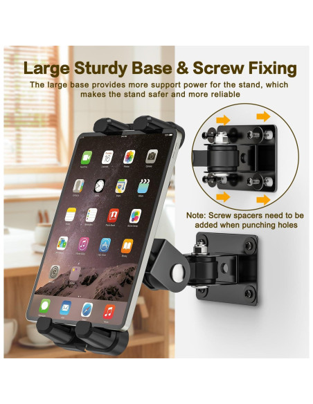 Soporte de Pared para Tablet Jubor Ajustable 360 Universal