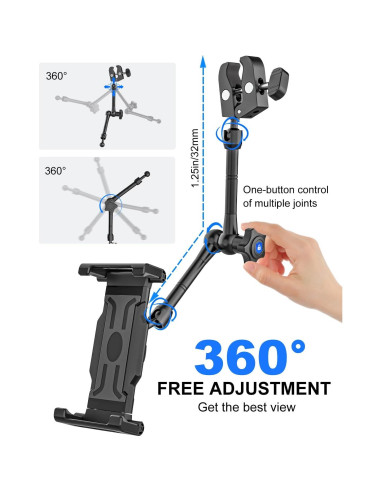 Soporte para Tableta Kolasels en Espejo Retrovisor Auto 5.5-15.6"