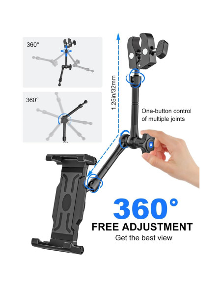 Soporte para Tableta Kolasels en Espejo Retrovisor Auto 5.5-15.6"